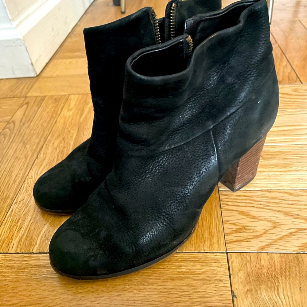 Black Suede Cole Haan Booties Size 8